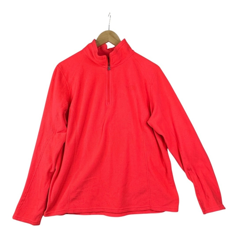 The North Face Fleece Full Zip Soft Jacket size XL Orange